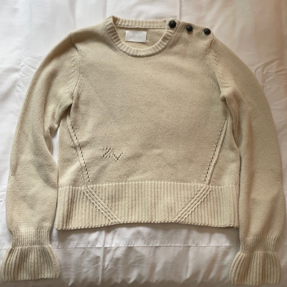 Zadig & Voltaire 100% Cashmere cream sweater.